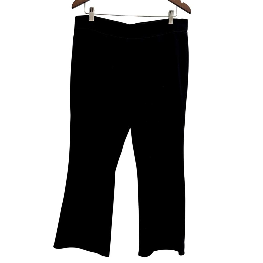Coldwater Creek Women's Size P14 Black Pull On Pants Cotton Blend Casual Comfy